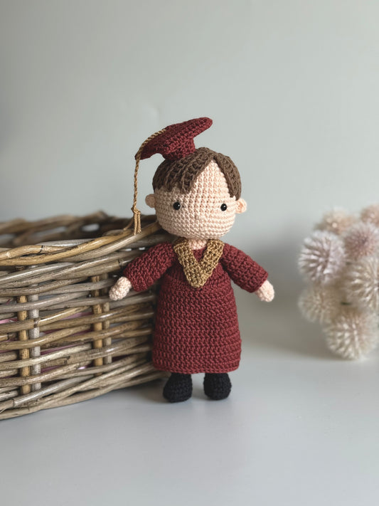 Graduation Crochet Doll